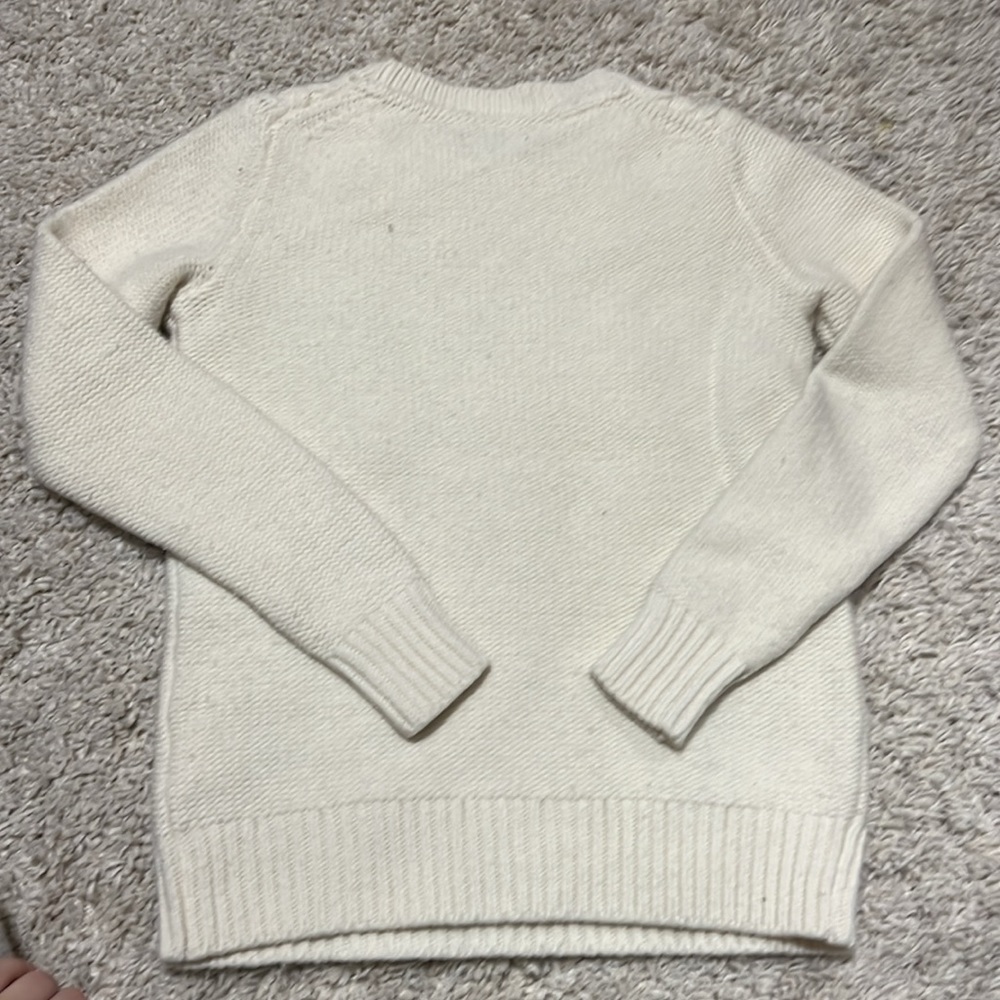 Tommy Hilfiger Cream Women’s Wool/Arcylic Sweater Size Small - Picture 5 of 5
